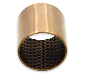 Flanged Bronze Bushings Cusn8 DIN1494 / ISO 3547 Lubrication 090 Diamond Pockets & Oil Grooves